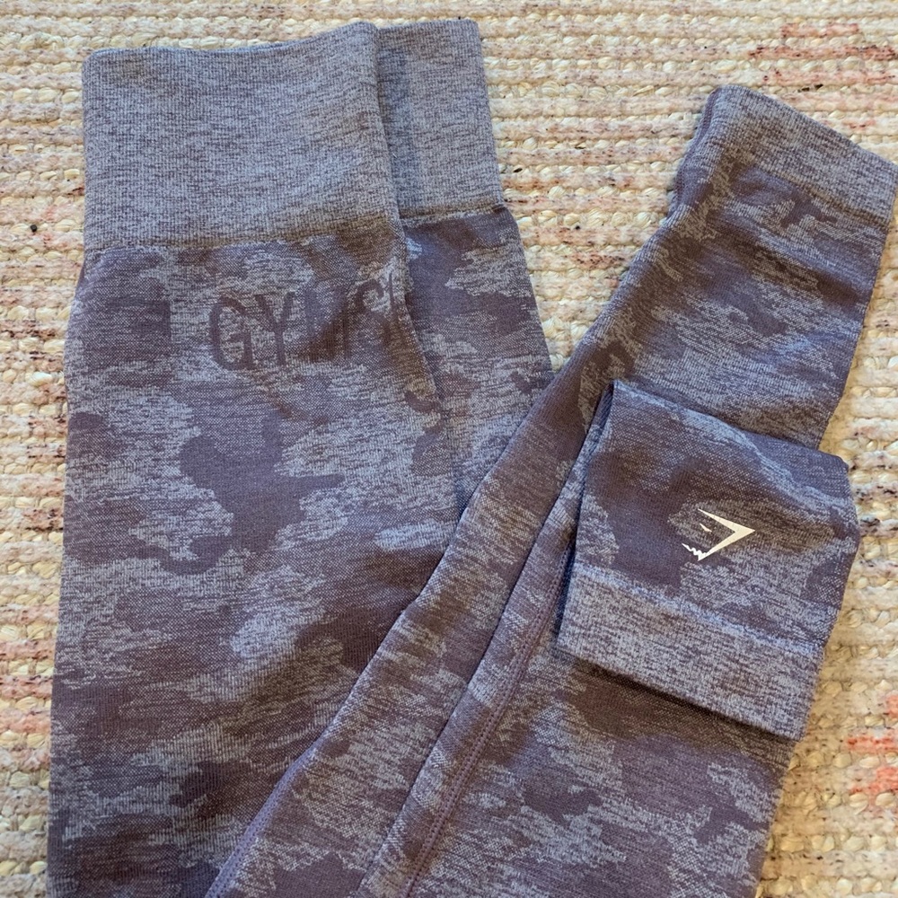 Purple Camo GYMSHARK Leggings